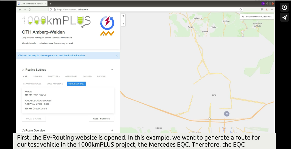 1000kmPlus - OTH-AW Routing Service Communication